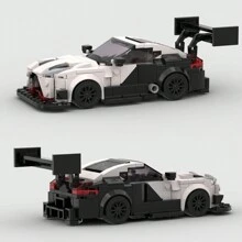 MOC Super Racing Car Building Blocks Toy Kit, Creative Toy, Adults' DIY Car Model Set, City Cup Series, Suitable As Birthday, Christmas Gift, Collection And Home Decor