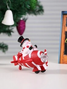 1 件圣诞树脂创意微景观圣诞老人、雪人、飞机家居装饰、节日派对桌上装饰品、万圣节、万圣节装饰 - 彩色 - 查看 12