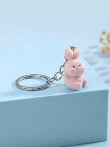 Móc khóa thỏ hoạt hình dễ thương, mặt dây chuyền hình động vật đáng yêu cho túi xách/điện thoại/chìa khóa, quà tặng tiệc tùng, phụ kiện xe hơi, phụ kiện túi xách, phụ kiện túi xách phong cách Goth Y2k, dây đeo có ngăn đựng thẻ, phụ kiện xe hơi, phụ kiện túi xách - Nhiều màu - Xem 7