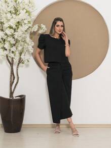 Women's Linen Set - 查看 3