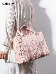 CHISIY Túi đeo chéo Clutch thủ công nguyên bản Túi có thể chuyển đổi, Mùa xuân, Mùa hè, Mùa thu, Mùa đông Thiết kế sang trọng hợp thời trang Thiết kế Túi có kết cấu chức năng giá cả phải chăng Ý tưởng quà tặng cho Ngày lễ tình nhân, Sinh nhật, Giáng sinh, Kỷ niệm, Tốt nghiệp, Đám cưới, Ngày của mẹ, Tiệc cô dâu Ngày lễ tình nhân - Hồng - Xem 4