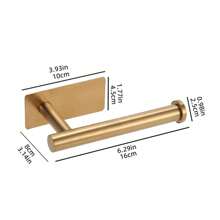 1pc Toilet Paper Holder Bathroom Tissue Storage Rack Stainless Steel Paper Towel Hanger