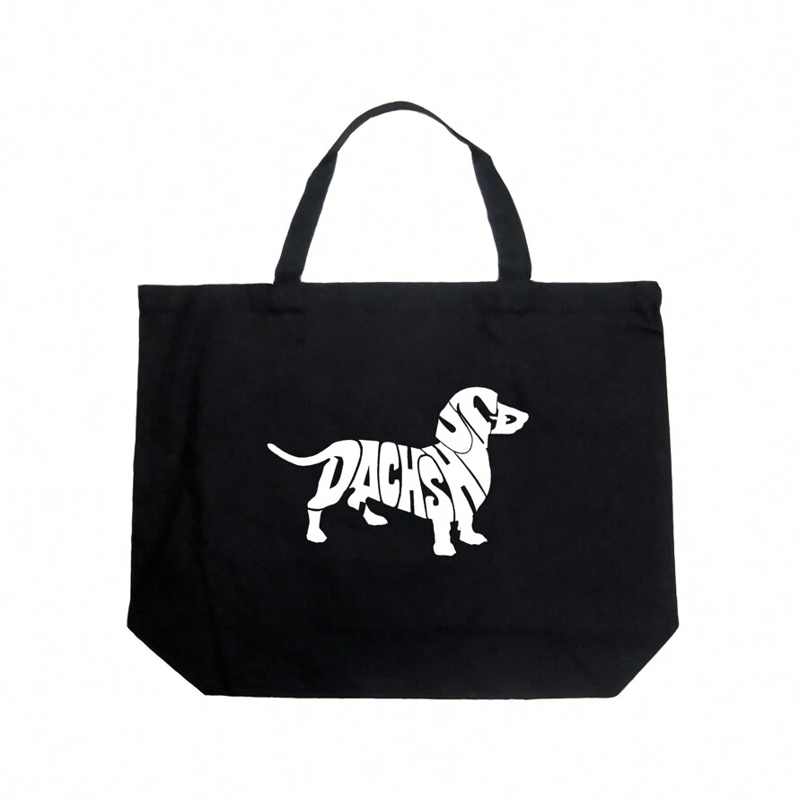 Large Word Art Tote Bag - Dachshund