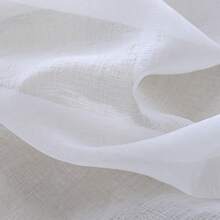 White Waterproof Transparent Outdoor Curtains - 2 Pieces Of Grommet Indoor Voile Sheer Curtains, Suitable For Living Room, Bedroom, Porch, Canopy, Cottage, Front Porch, Gazebo, Trellis, Backyard (54 X 84 Inches 54 X 84 Inches) - 白色 - 查看 6