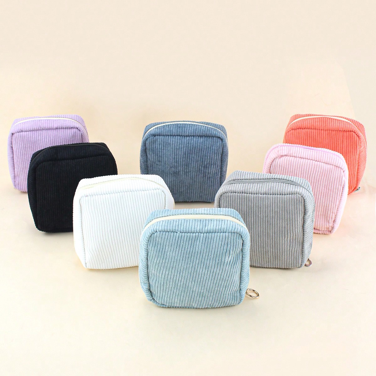1pc Mini Makeup Bag, Small Nylon Cosmetic Travel Case Organizer /Girls Girls' Sanitary Napkin, Lovely Mini Zippered Pouch For Preppy Coin Purse For School, Work, Travel Makeup Travel Toiletry Organizer Essentials Gifts Storage Zipper Accessories Nail Bags, Makeup Bag, Make Up Bag, Toiletry Bag, Desk Organiser, Cosmetic Bag, Make Up Organize