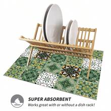 1pc Absorbent Pad, Suitable For Coffee Maker, Kitchen Counter, Sink, Faucet, Toilet, Vanity, Household Utensils - Multicolor - View 8