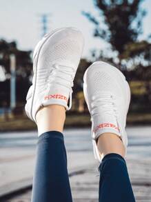 WAZIXIE 1 Pair Wide Fit Sports Shoes For Men & Women, Extra Wide Toe Box, High Instep, Suitable For Wide Feet, Comfortable Running Sneakers - White - View 6