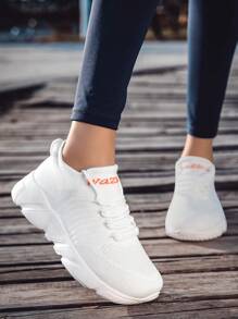 WAZIXIE 1 Pair Wide Fit Sports Shoes For Men & Women, Extra Wide Toe Box, High Instep, Suitable For Wide Feet, Comfortable Running Sneakers - White - View 7