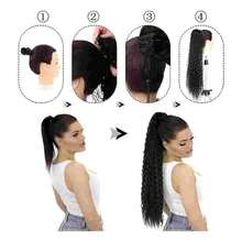 100% Bio Fiber Curly Ponytail 70cm VITOCRIA - Dark Brown - View 3