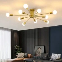 Đèn chiếu sáng nhiều đầu sáng tạo kiểu Bắc Âu, Đèn trần trang trí nhà tối giản cho phòng ngủ, phòng khách, không bao gồm bóng đèn - Nhiều màu - Xem 2
