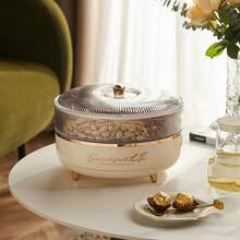 A Light Luxury Fruit Plate Nuts Dried Fruit Sealed Storage Box - White - View 1