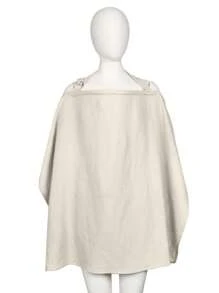 1 件套哺乳巾，纯色平纹细布披肩，适合户外喂奶，多用途遮阳，四季皆宜