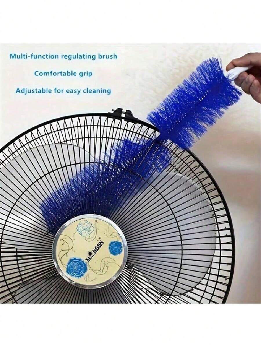 1 cái, Chổi quạt, Chổi thoát nước, Chổi cửa sổ lưới, Chổi rèm, Chổi vệ sinh mềm dẻo, Chổi loại bỏ bụi ghế sofa gia dụng, Chổi quét bụi đa năng, Cho quạt, Đồ nội thất, Ghế sofa, Rèm cửa, Vật dụng vệ sinh, Dụng cụ vệ sinh - Màu xanh lam - Xem 1
