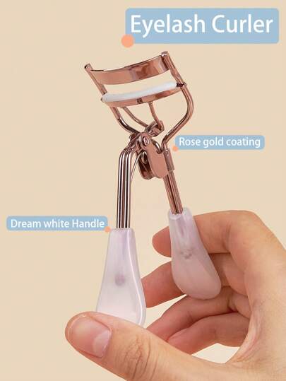 1pc Chameleon Handle Rose Gold Eyelash Curler, Useful Beauty Care Tool For Home Use,Makeup,Cheap,Room Decor,Vanity,Travel,Bedroom,Makeup Accessories,Eyelash Curler,Cheap,Stocking Stuffers,Makeup,Makeup Tools,Cheap Stuff,Gifts,Gifts For Women,Christmas Gifts