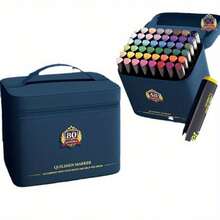 Enmi Acrylic Marker Art Class Special Academy Style 36 Color Marker Non-Transparent Color Overlapping Color Water-Based Painting - 36 Colors/college Style - View 7