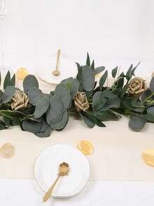 10 piezas o 5 piezas/paquete Rosas doradas de glitter artificial, flores de glitter espuma rosa con tallo para manualidades, ramos de boda, decoración del hogar, fiestas, Navidad, Halloween - Dorado - Ver 5