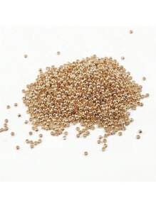 200/400/600入組2.5mm壓縮珠罩,帶扁平端,圓形分隔珠,金屬珠寶製作diy手工工具材料