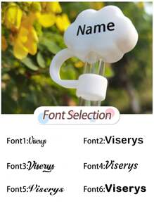 3Pcs Personalized Straw Cover With Name, Silicone Soft Glue Large Diameter 10mm Straw Cap Cartoon Doll PVC Dust Plug Straw Protection Cover, Compatible With Cup Water Bottle - 3Pcs(three Colors) - View 7