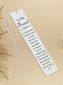 Bookmark Gift For Best Friends, Friendship Gifts For Women, Best Friend Birthday Gift, Graduation Thank You Gift, Christmas Christmas Gift, Thanksgiving Gift, Casual Cute Elegant Stainless Steel Thanksgiving Halloween Car Accessories Bag Charm Backpack For School Goth Y2k