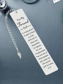 Bookmark Gift For Best Friends, Friendship Gifts For Women, Best Friend Birthday Gift, Graduation Thank You Gift, Christmas Christmas Gift, Thanksgiving Gift, Casual Cute Elegant Stainless Steel Thanksgiving Halloween Car Accessories Bag Charm Backpack For School Goth Y2k