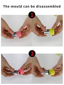 3 件/4 件印花蔬菜水果雕刻模具，蝴蝶形模具