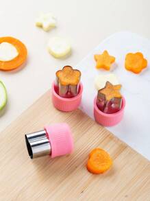 3 件/4 件印花蔬菜水果雕刻模具，蝴蝶形模具