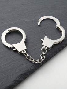 1 pièce Porte-clés personnalisé en forme de menottes, accessoire de sac simple, adapté comme cadeau pour les amis. Petit accessoire de porte-clés - Multicolore - Voir 4