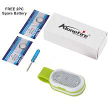 Alonefire Magnetic Clip Night Running Emergency Light Safety Sports Hike Backpack Walking Camping Nurse Work Red Flash Warning Lamp