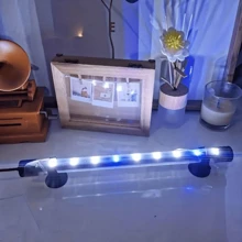 1 件装 鱼缸潜水灯 低压 USB 防水灯 双排水族箱增亮灯