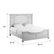 Wallace And Bay Mariano Gray Queen Panel Bed
