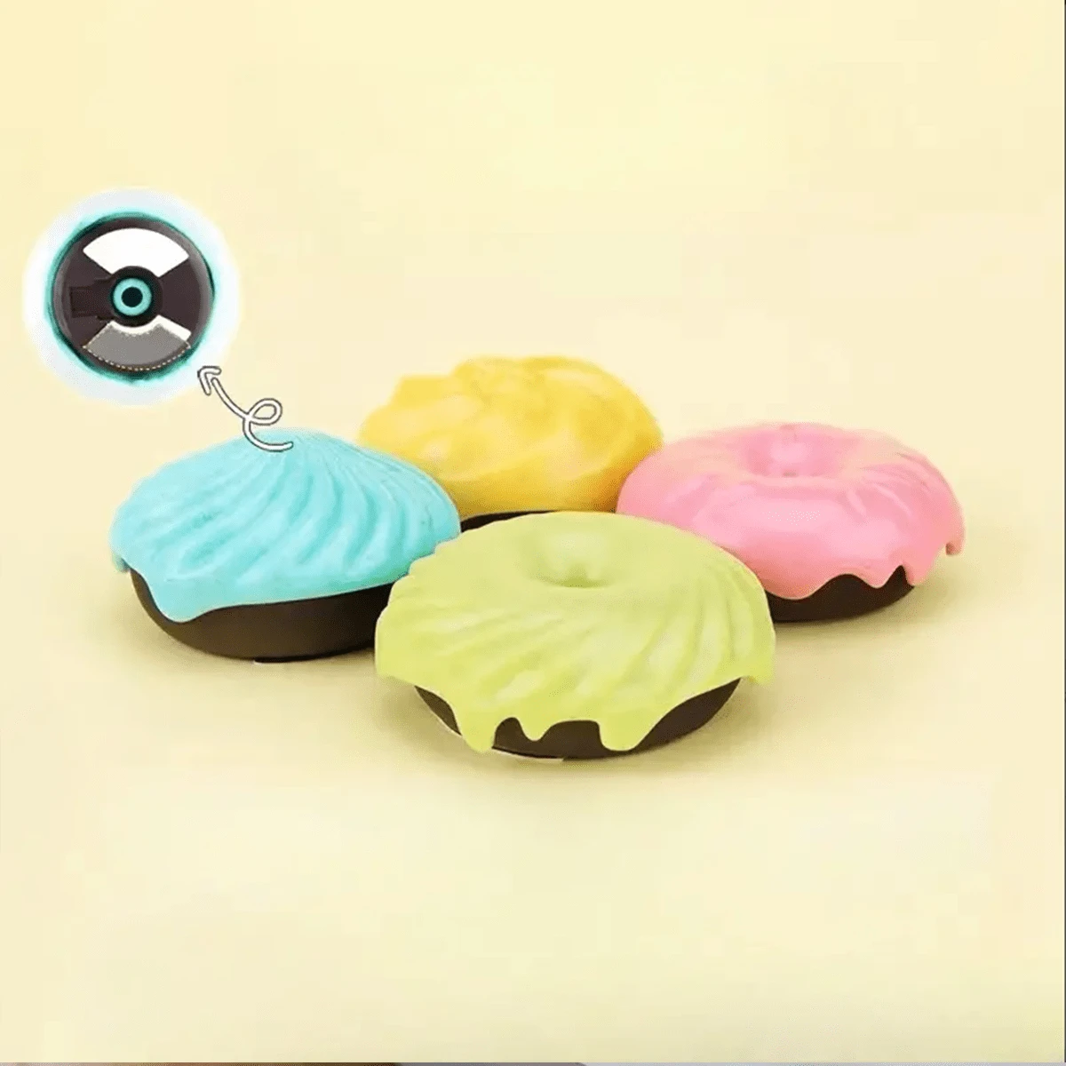 4pcs Pet Cat Litter Box Deodorizer Doughnuts Air Freshener Eliminates