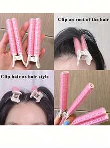2pcs Hair Root Volumizing Clips, Slouchy Hair Claws/Rollers For Hairstyling, No Heat Hair Volumizing Device, Slouchy Hair Clamp Top Shaper, (Not For Direct Hair Curling, Only For Hairstyle Fixing)