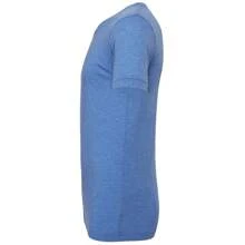 Canvas Mens Triblend Crew Neck Plain Short Sleeve T-Shirt - 50% Polyester/25% Cotton/25% Rayon - (BC2596) - Royal Blue - View 3