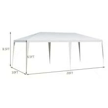 Lifezeal 10'x20' Outdoor Party Wedding Tent Heavy Duty Canopy Pavilion - White - View 3