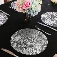 12pcs/24pcs/50pcs/100pcs/150pcs Gold Foil Mesh Placemats, Disposable Placemats For Christmas, New Year, Wedding Season, Birthday Party, Dining Party, Holiday Home Decor, Tableware Set, Table Decoration