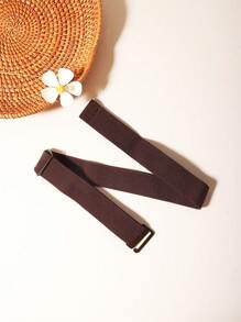 No Show Invisible Elastic Belt For Women, Stretchable Belt With Metal Buckle Invisible, Paired With Jeans Halloween Summer, School Fall, Autumn, Halloween