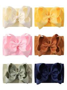 bilicaca 6pcs Bow Headbands For Babies, Soft & Absorbent, Suitable For Daily Wear Love Valentine - Multicolor - View 6