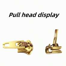 10 piezas Cremalleras de metal de latón, de extremo cerrado, autobloqueantes, para jeans, pantalones casuales, de color dual - 10 piezas - Ver 5