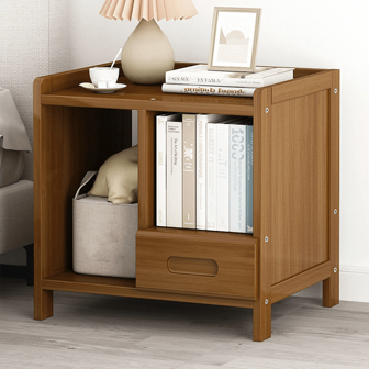 1件床头置物架房间收纳神器宿舍卧室落地置物架多功能小型家用收纳柜