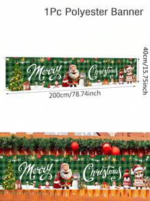 1 件大型圣诞快乐横幅，40*200 厘米涤纶红色圣诞户外横幅，圣诞装饰品 2024 适用于家居装饰圣诞节户外和室内悬挂装饰节日圣诞节假期派对装饰用品，圣诞节 - 彩色 - 查看 20
