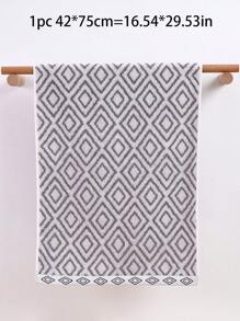 QIBHI 1/3件套灰白相间编织毛巾套装，包含1条浴巾或1条洗脸巾，吸水性强，适用于家庭和浴室，可选尺寸，适用于美容院、家庭浴室、酒店、运动场所等，是居家必备的毛巾、护肤浴巾。 - 灰色 - 查看 15