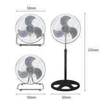 Ventilador eléctrico 3 en 1 de alta velocidad 18", mando a distancia,velocidad y dirección del viento ajustables, tres formas de uso, ventilador eléctrico silencioso - Tipo de Enchufe A USA (110-127V) - Ver 7