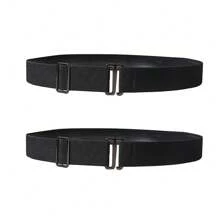 No Show Invisible Elastic Belt For Women, Stretchable Belt With Metal Buckle Invisible, Paired With Jeans Halloween Summer, School Fall, Autumn, Halloween