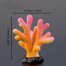 San hô nhựa chân thực cho bể cá, bể cá, rùa, phụ kiện trang trí mini, đồ trang trí sao biển - nhiều màu - Xem 5