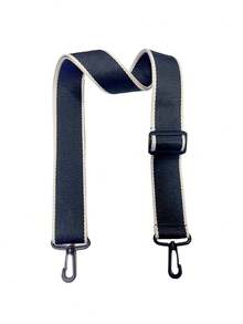 包袋替换肩带、钱包、手提包、吉他、行李背包斜挎带 - 可调节编织布带配金属扣 冬季女士礼物 - 黑色 - 查看 4