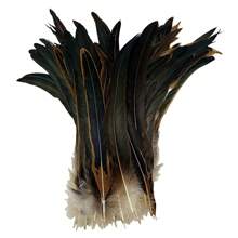 20 piezas Plumas de gallo artificiales de 25-45 cm para accesorios de decoración del hogar, ropa de boda DIY y complementos para el cabello