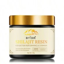 Resina De Shilajit Biyode Natural Pura Orgánica Del Himalaya 600mg - Dorado - Ver 1
