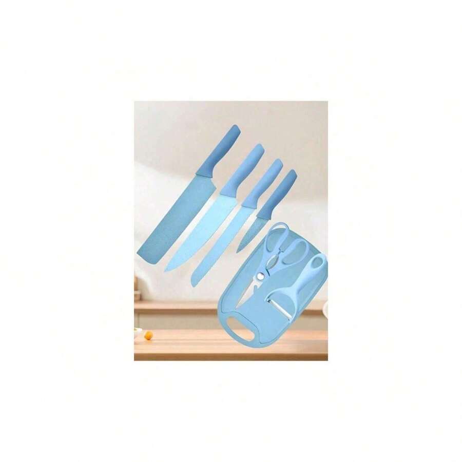 KIT Chef 7 专业厨房刀具 - 美食餐具套装 烧烤刀 家庭厨房 Day Day 7.7 - 藍色 - 查看 1