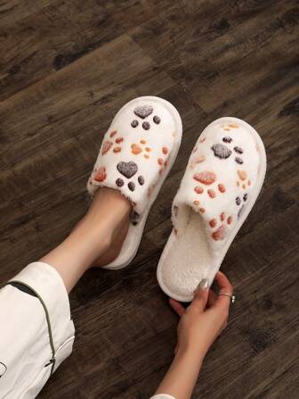 Warm Women's House Slippers For Fall & Winter, Indoor Soft Sole Bedroom Slippers, Outdoor Wear,Fur Slippers