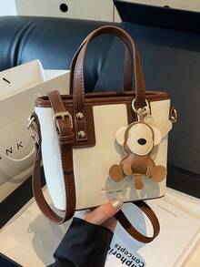 1 chiếc túi xô siêu dễ thương cho bé gái/trẻ em, thiết kế thời trang cổ điển/hoài cổ, thích hợp đi làm, đi chơi, mua sắm - A - Xem 7